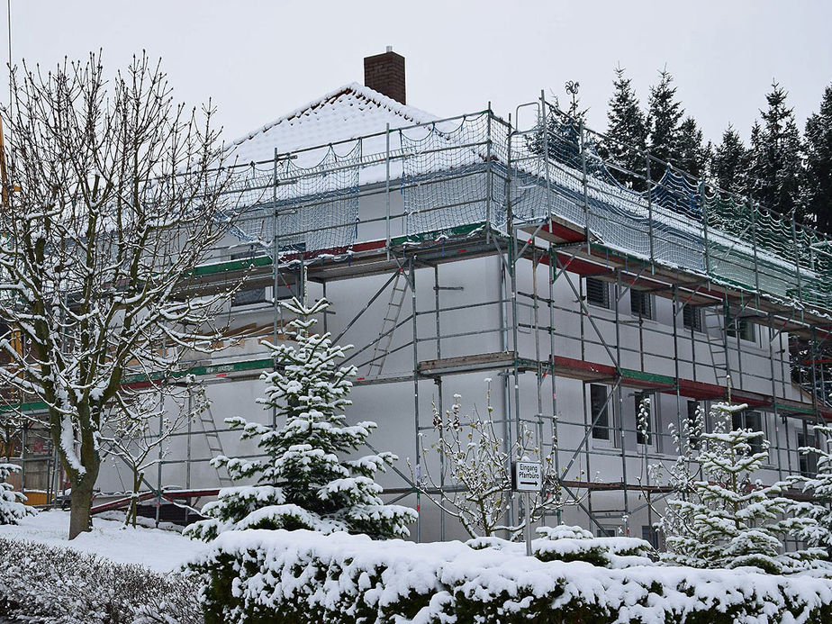 Renovierungsarbeiten am Pfarrhaus der Katholischen Kirchengemeinde Zierenberg